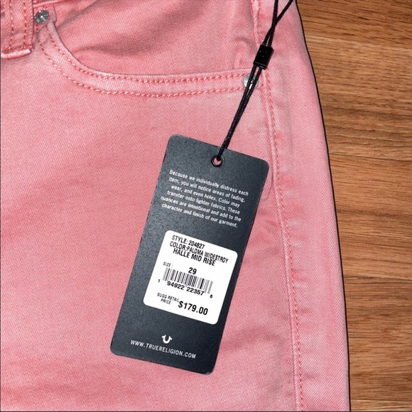 True Religion Halle Mid Rise Distressed Paloma Skinny Jeans NWT - Picture 5 of 16